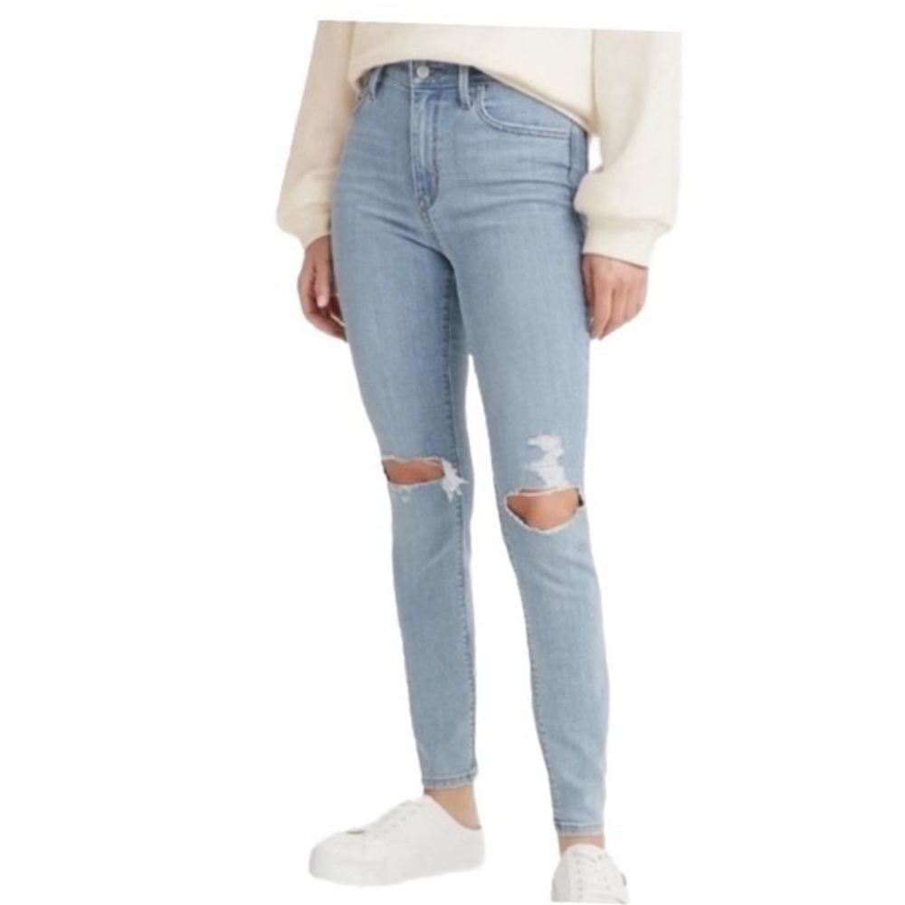 NWT Levi’s High Rise Skinny Jeans 721  Ripped Distressed Hypersoft $70 16 or 20W